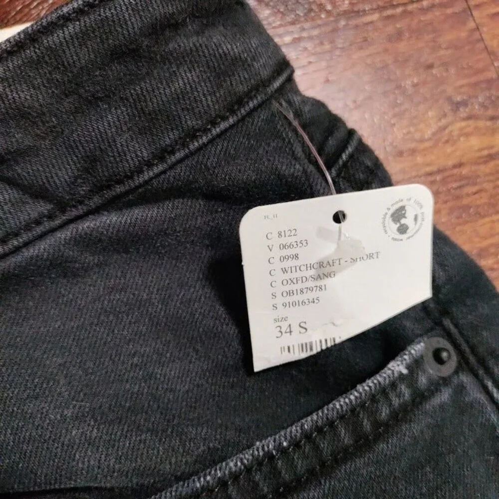 We The Free Black Flare Jeans Womens Size 34 Boho Antiquewash NWT - Picture 14 of 16